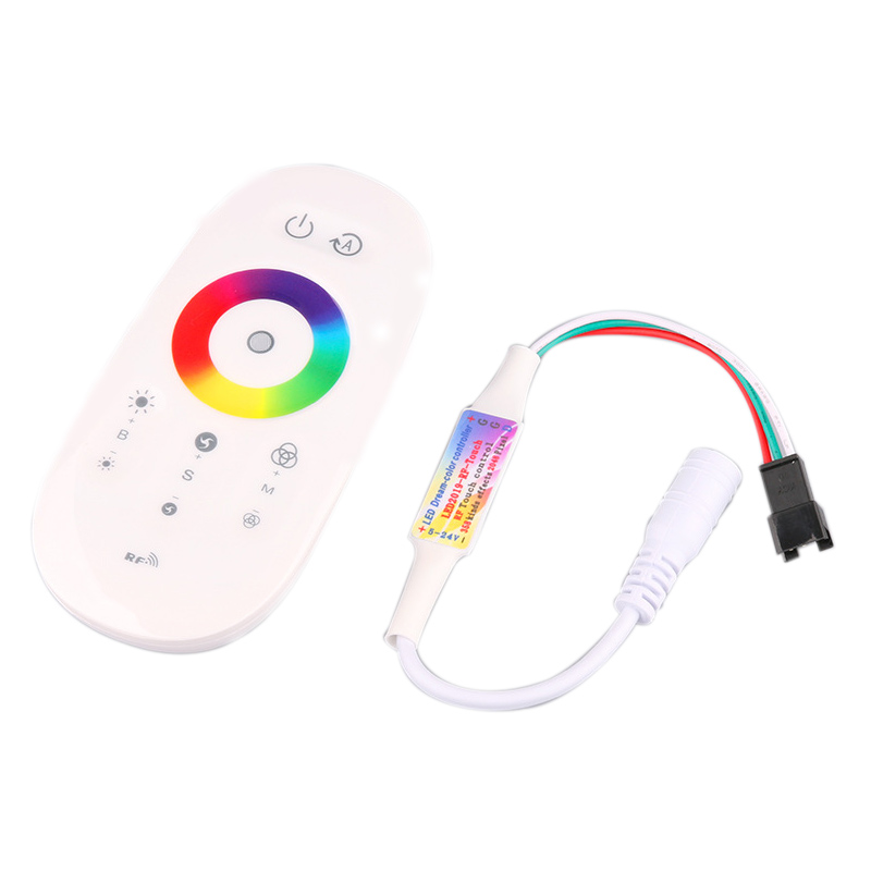 DC5~24V Mini Touch Remote Dream Color LED Controller For WS2811 WS2812B Addressable LED Strip lights